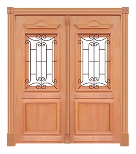 portal de madeira nobre